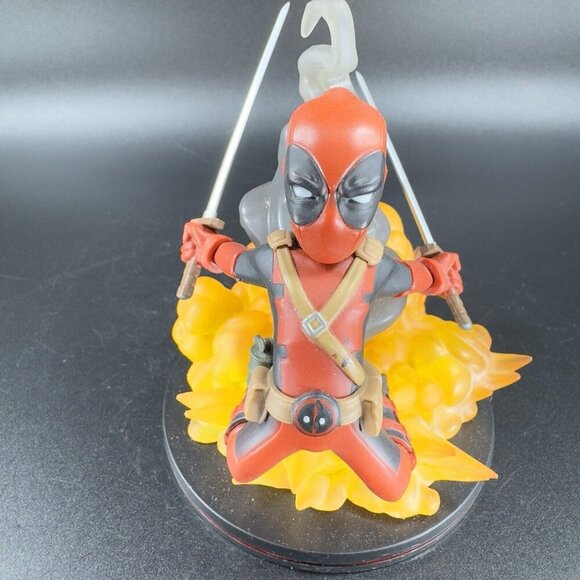 Marvel Comics Q Fig QMX Deadpool Loot Crate Exclusive Hard Plastic Figurine - Picture 5 of 12